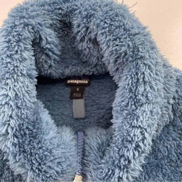 Patagonia jacket Women Size Small Los Gatos Quarter Zip fleece soft fuzzy blue - Picture 2 of 7